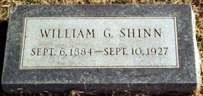 William G Shinn Grave Marker